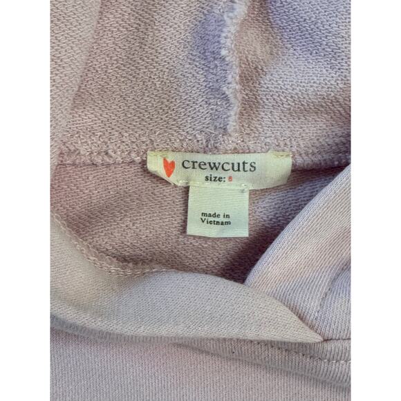 Crewcuts Girls Pink Hoodie Sweatshirt Dress Mauve Size 8 terry pullover - Picture 4 of 6